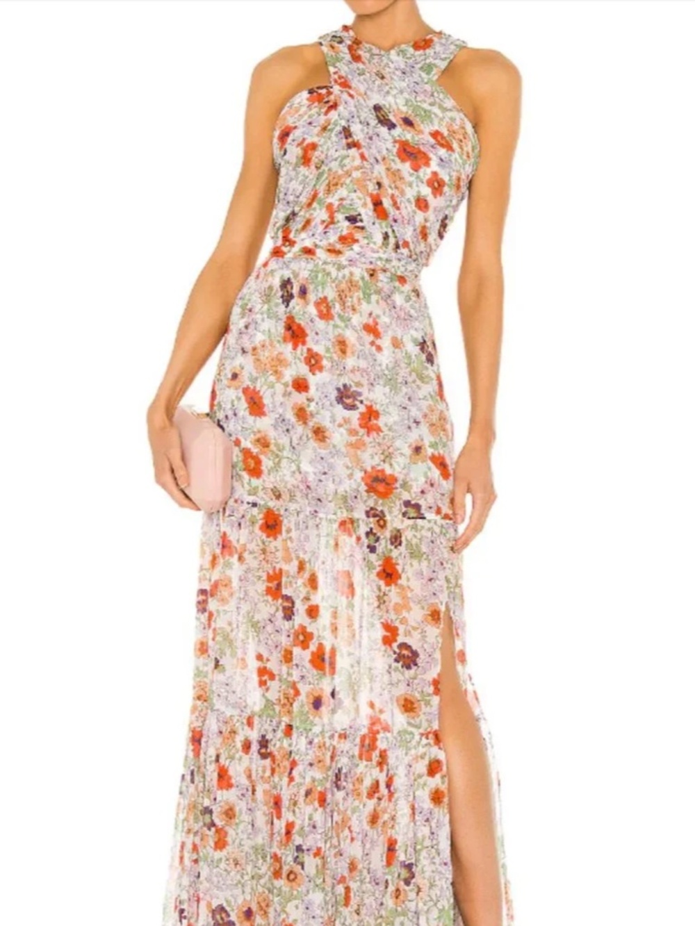 Veronica Beard Florencia Silk Chiffon Floral Maxi Dress (New $595)